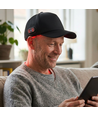 Rødlysterapi Kasket m. Batteri - Trådløs, USB-C opladning, Rødt og Nærinfrarødt lys