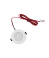 6 stk. 12V downlight - 2,5W, rund, inkl. kopbor og quick connector, til båd mm.