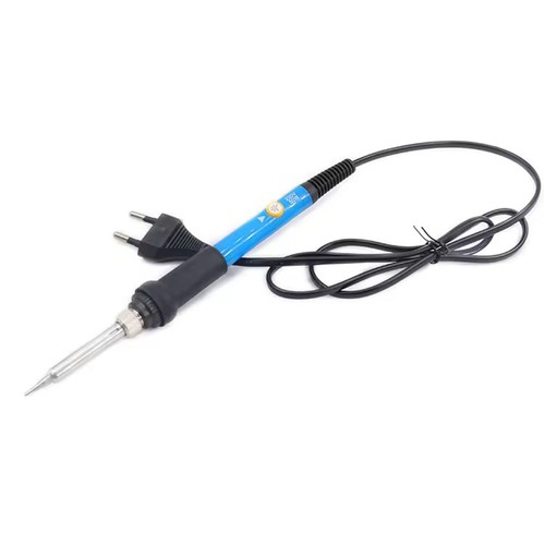 Loddekolbe med justerbar temperatur - 60W, sæt inkl. holder og 5 loddespidser