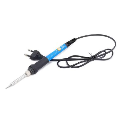 Loddekolbe med justerbar temperatur - 60W, sæt inkl. holder og 5 loddespidser