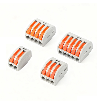 Samlemuffer sæt 46 stk. - 0,32-2,5 mm² til 2/3/4/5 ledninger