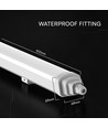 60cm 18W vandtæt LED armatur, Gennemfortrådet - 120lm/W, Cree chip, 6 års garanti, IP65
