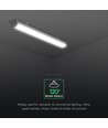 60cm 18W vandtæt komplet LED armatur - 120lm/W, IP65, 6500K, Cree chip, 6 års garanti