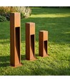 Corten havelampe - 50cm, 12W, IP65 udendørs, inkl. lyskilde