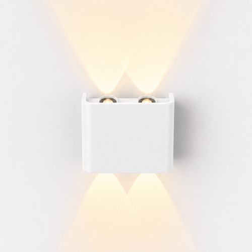 4W Luna op/ned væglampe - IP54 udendørs, CCT, 3 lyskulører, hvid, inkl. LED