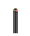 20m Kabel rød/sort, sort rund - 2x0,35mm², 12-24V, til LED strip
