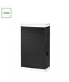 Lumina Dublo solcelle væglampe, 3000K - 1800mAh, 16x10cm, sort kant, inkl. lyskilde