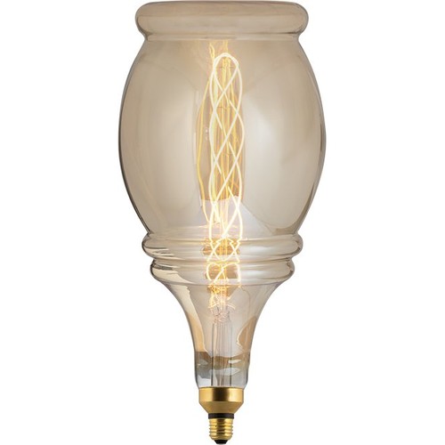 E27 6W XXL Flex Bell filamentpære - 250lm, dæmpbar, 2000K, guld glas
