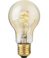 E27 4,2W Slim Flex Filament dæmpbar LED pære - 470lm, A60, 2200K, Gold finish