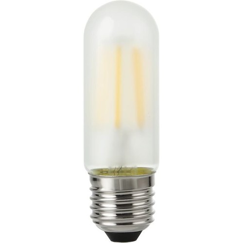 E27 5W dæmpbar LED rørpære - 9,5cm, 470lm, mat glas, filament