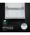 18W CCT LED loftlampe kvadratisk - 3-i-1 farvevalg, Cree chip, 6 års garanti