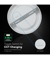 24W Ø17cm Backlit LED indbygningspanel - 3-i-1 CCT, Cree chip, 6 års garanti, rund