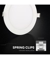 24W Ø17cm Backlit LED indbygningspanel - 3-i-1 CCT, Cree chip, 6 års garanti, rund