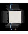 200W LED-lyspanel til foto og video - Inkl. Barndoors, Justerbar CCT og 8 effekter