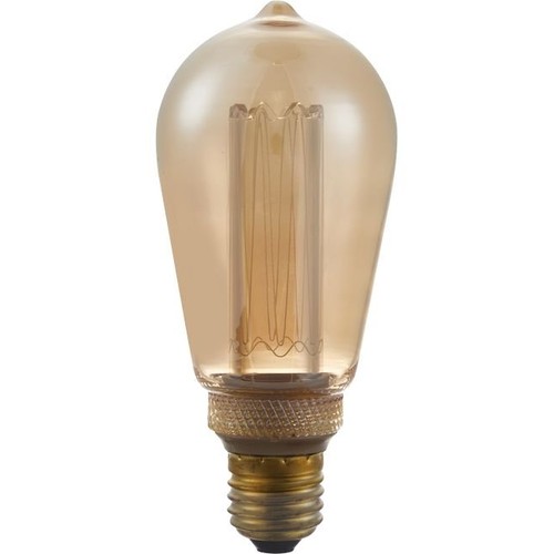 E27 3,5W dæmpbar LED pære - ST64, Vintage Rustika, 1800K, guld glas, 100lm