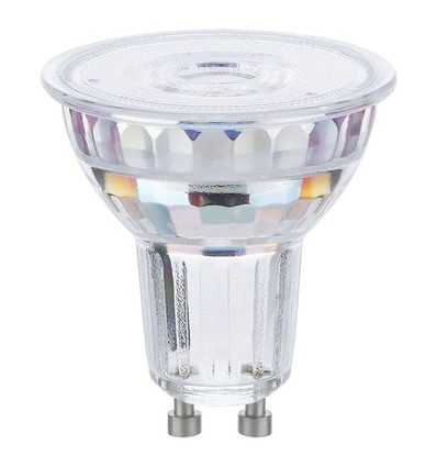 GU10 6W dæmpbar LED pære - 600lm, 2700K, 36 grader, glas