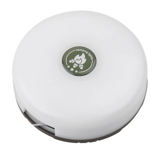 Campinglampe m. 10 meter lyskæde - genopladelig, IP64, hvid