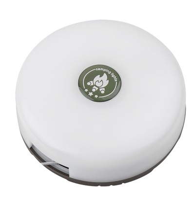 Campinglampe m. 10 meter lyskæde - genopladelig, IP64, hvid