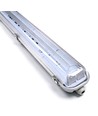 150cm Industri armatur - Til 2x 150cm T8 LED rør, IP65 vandtæt, Gennemfortrådet