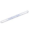 150cm Industri armatur - Til 2x 150cm T8 LED rør, IP65 vandtæt, Gennemfortrådet