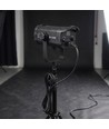 200W Projektør til foto og video - Flickerfri, justerbar kulør / lysstyrke, Display, inkl. fjernbetjening, 5m kabel