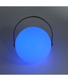 Opladelig RGB LED bordlampe - Hvid, inkl. fjernbetjening, IP54 udendørs