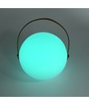 Opladelig RGB LED bordlampe - Hvid, inkl. fjernbetjening, IP54 udendørs