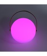 Opladelig RGB LED bordlampe - Hvid, inkl. fjernbetjening, IP54 udendørs