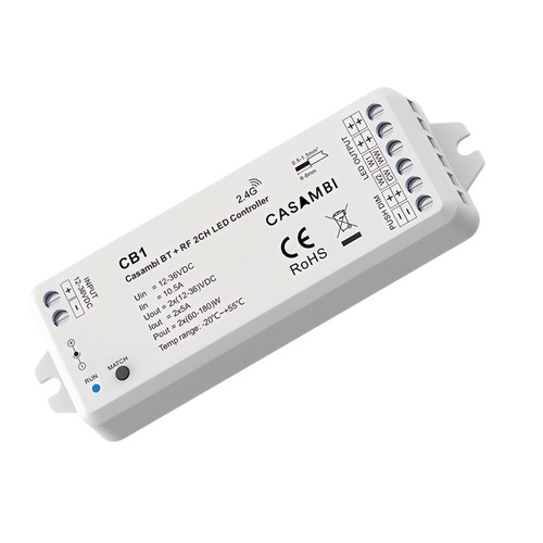 LEDlife rWave Casambi dæmper/CCT controller - 12V (2x60W), 24V (2x120W)