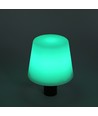 Opladelig RGB LED flaskelampe - Hvid, inkl. fjernbetjening, IP54 udendørs