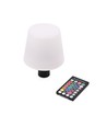 Opladelig RGB LED flaskelampe - Hvid, inkl. fjernbetjening, IP54 udendørs