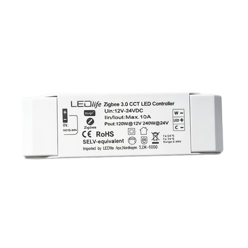 Zigbee CCT controller - Hue kompatibel, 12V (120W), 24V (240W)