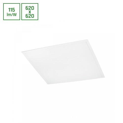 62x62 ALGINE LED panel, 40W - 120°, hvid kant, kold hvid, bagbelyst