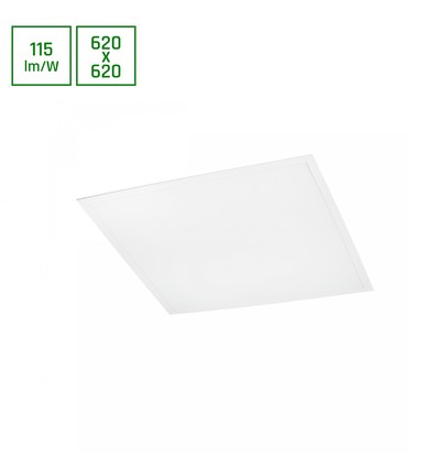 62x62 ALGINE LED panel, 40W - 120°, hvid kant, kold hvid, bagbelyst