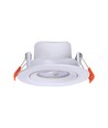 10 stk. 7W Ø8,8cm LED indbygningsspot - Hul: Ø6,8 cm, Mål: Ø8,8 cm, CCT - 3 lyskulører