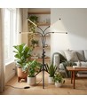 LEDlife vækstlampe med stativ - 4 lamper, timer og fjernbetjening