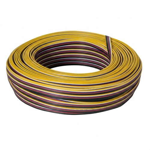 100m RGBCCT kabel - 6x0,35mm², 12V-24V, til LED strip