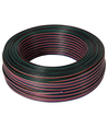 100m 1,2mm² RGB kabel - 4-ledet (16AWG), 12V-24V til LED strip