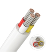 10m CCT kabel, hvid rund - 3x0,35mm², 12V-24V til LED strip