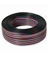 100m 1,2mm² RGBW kabel - 5-ledet (16AWG), 12V-24V til LED strip