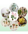 2 stk. Fleksibel plantelys med spyd - 12W, timer, 40cm