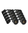 10 stk. Zigbee indbygningsspot Inno88 - Inkl. Hue kompatible GU10 pærer, sort, IP44, godkendt i isolering
