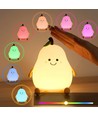 MOCHI Pære Natlampe til Børn - Silikone, Farveskift + varm hvid