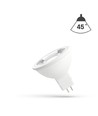 GU5,3 6W LED pære - 12V, 45°, MR16