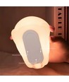 MOCHI Axolotl natlampe - Silikone, farveskift + varm hvid, touch dæmpbar, IP20 indendørs
