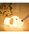 MOCHI hundehvalp natlampe - Silikone, 2 i 1, varm hvid/neutral hvid, touch dæmpbar