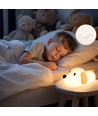 MOCHI hundehvalp natlampe - Silikone, 2 i 1, varm hvid/neutral hvid, touch dæmpbar