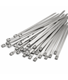 100x Rustfri Kabelbindere / Kabelstrips - 4,6 x 200 mm, Stål, 100 stk.