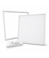 60x60 Troldtekt panel + ramme med fjedre - Højde:12,5mm, komplet sæt med dæmpbar driver, 36W