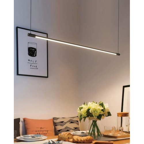86cm dæmpbar spisebordslampe - Sort, 11W LED, inkl. wireophæng